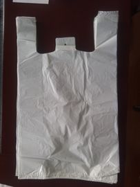 400 + 190 * 650 میلی متر 16 میلی متر سفید کیسه خرید بسته بندی تی شرت - 500 / مورد HDPE مواد