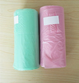 12 میکرون 30L T پیراهن کیسه های زباله پلاستیکی HDPE مواد رنگ آبی 460 * 560mm