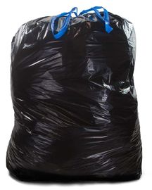 کیسه های زباله بسته بندی شده پلاستیک بسته بندی HDPE مواد سیاه رنگ برای ساخت و ساز