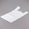 LDPE مواد سفید پلاستیک T شرت کیسه های قابل استفاده مجدد کیف های تی شرت شخصی