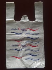 کیسه خرید کیسه های پلی اتیلن دوست داشتنی، رنگ سفید با چاپ، مواد HDPE
