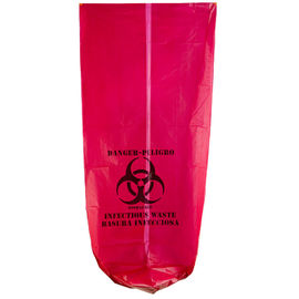کیسه های زباله بازیافت Biohazard چگالی بالا 135L 33 &amp;quot;X 40&amp;quot; رنگ قرمز