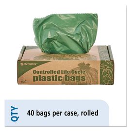 کیسه های سطل زباله زیست محیطی، 1.1 میلی لیتر 33 گالن جعبه های زباله 33 X 40 میلی متر
