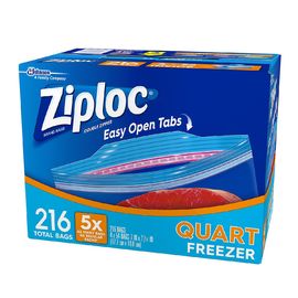 پاک کردن رنگ Ziploc آسان کیسه های باز، سفارشی کیسه فریزر کوارت