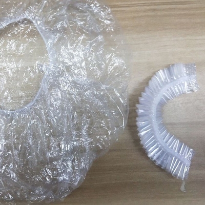 PE پلاستیک شفاف یکبار مصرف سر کلاه ضد آب سالن خشک کردن مو