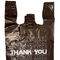 کیسه پلاستیکی HDPE، با تشکر از شما تی شرت انجام کیسه های سیاه 18 میکرون - 500 کیسه در هر مورد