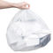 سفید رنگ کیسه های زباله پلاستیکی بازیافت ستاره مهر و موم چاپ عمیق پایین